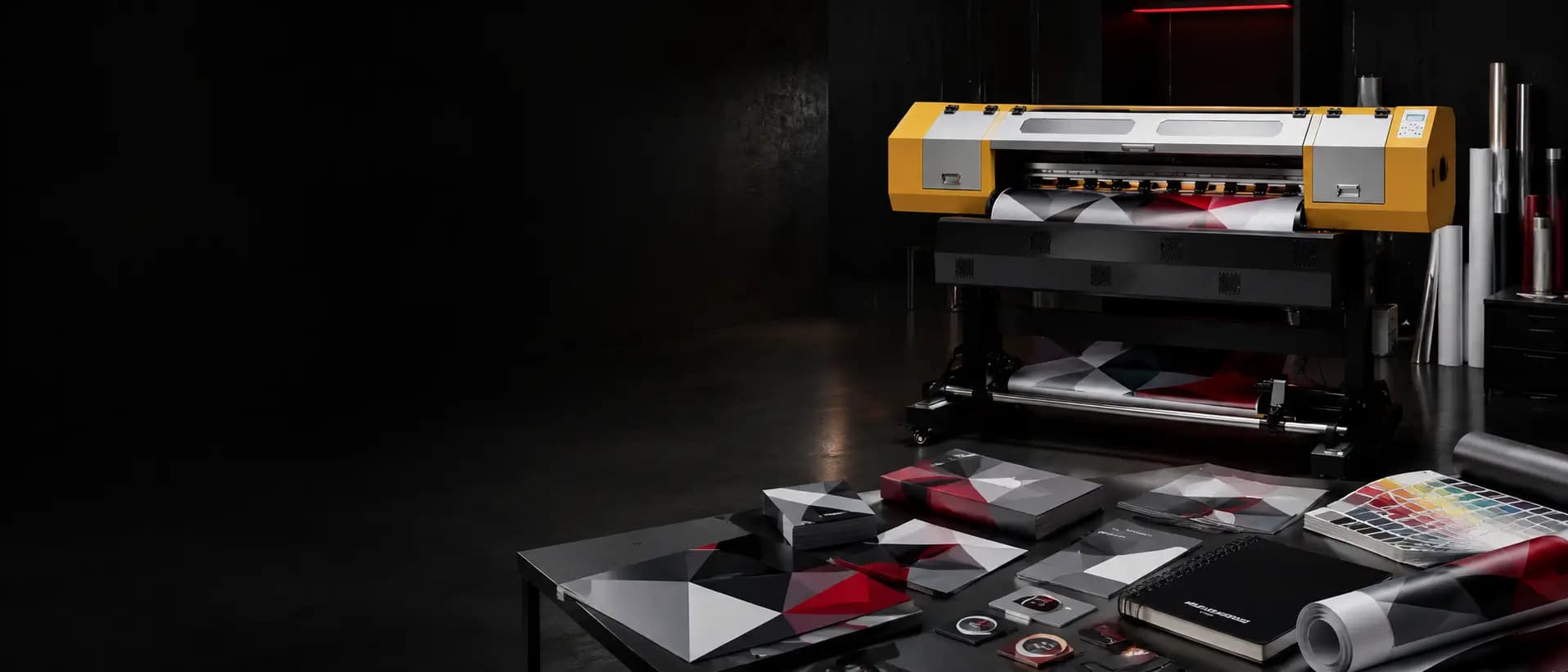 Plotter profissional e materiais impressos produzidos pela Ricopy Express